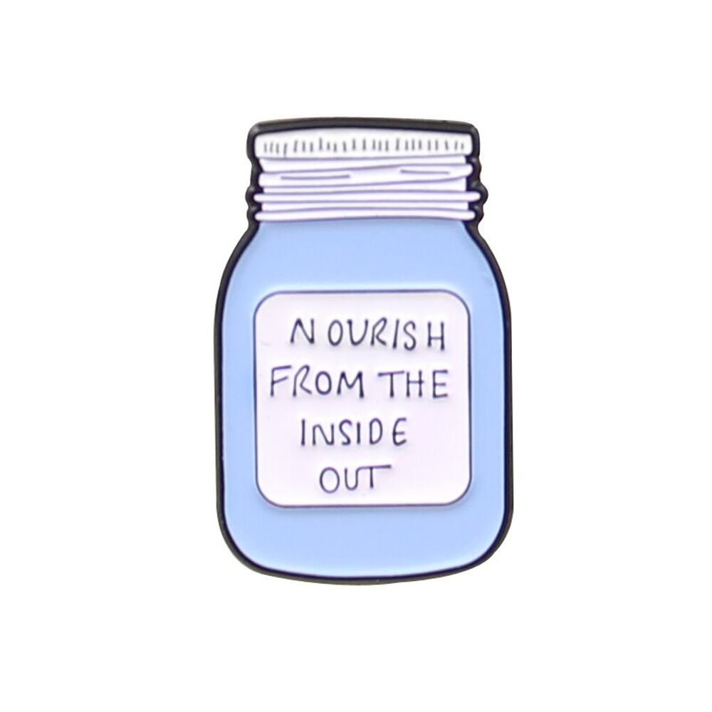 Nourish From Inside Out Jar Enamel Pins 436-1